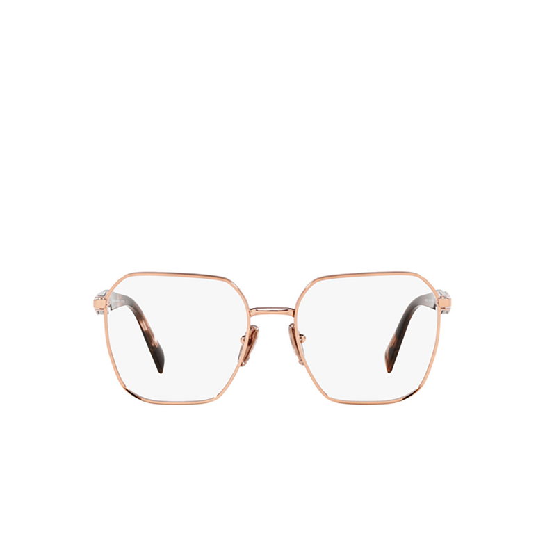 Prada PR 56ZV Eyeglasses SVF1O1 pink gold - 1/4