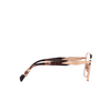 Prada PR 56ZV Eyeglasses SVF1O1 pink gold - product thumbnail 3/4