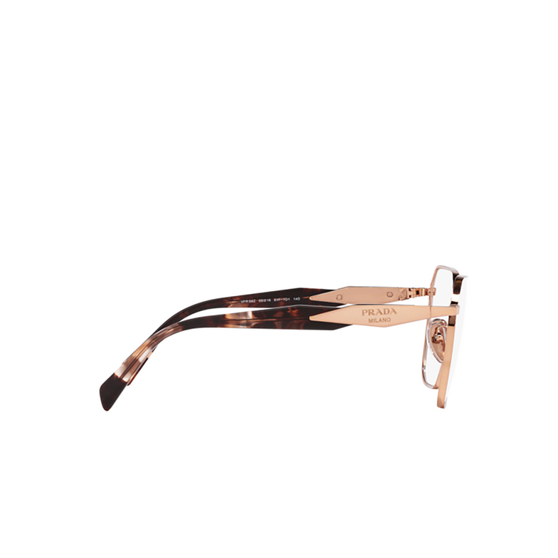 Prada PR 56ZV Eyeglasses SVF1O1 pink gold - 3/4