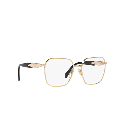 Prada PR 56ZV Korrektionsbrillen zvn1o1 pale gold - Dreiviertelansicht