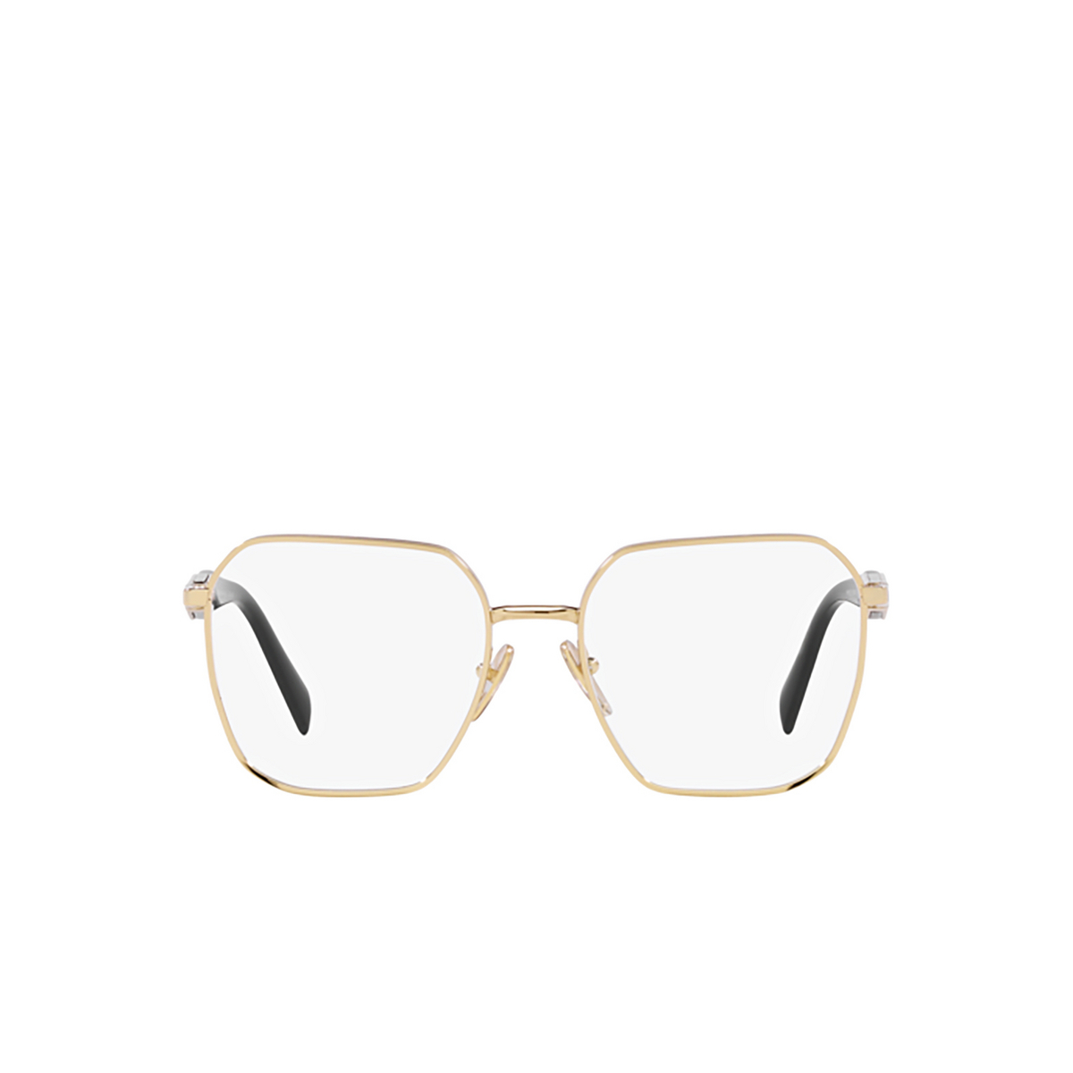Prada PR 56ZV Eyeglasses ZVN1O1 Pale Gold - front view