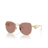 Prada PR 57YS Sunglasses 5AK10D gold - product thumbnail 2/4