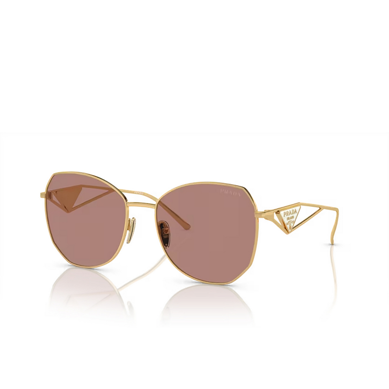 Prada PR 57YS Sunglasses 5AK10D gold - 2/4
