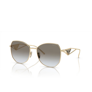 Prada PR 57YS Sunglasses zvn0a7 pale gold - three-quarters view