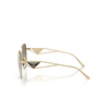Prada PR 57YS Sunglasses ZVN0A7 pale gold - product thumbnail 3/4