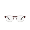 Prada PR 57ZV Eyeglasses 12G1O1 matte red brown - product thumbnail 1/4