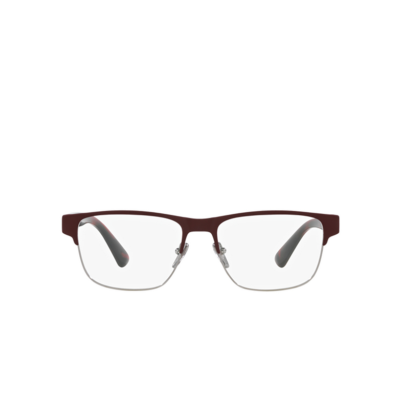 Prada PR 57ZV Eyeglasses 12G1O1 matte red brown - 1/4