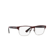 Prada PR 57ZV Eyeglasses 12G1O1 matte red brown - product thumbnail 2/4