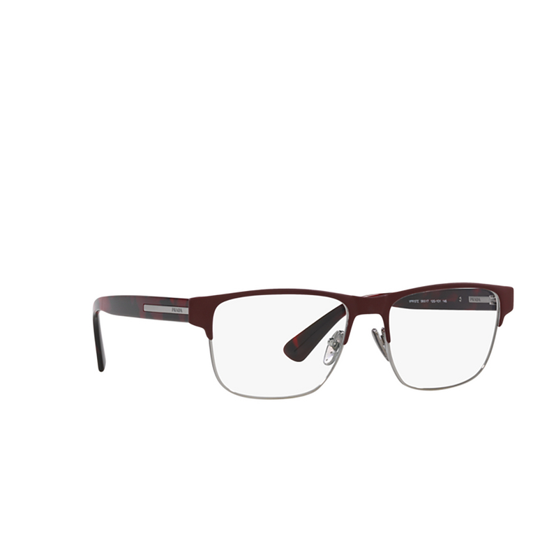 Prada PR 57ZV Eyeglasses 12G1O1 matte red brown - 2/4