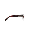 Prada PR 57ZV Eyeglasses 12G1O1 matte red brown - product thumbnail 3/4