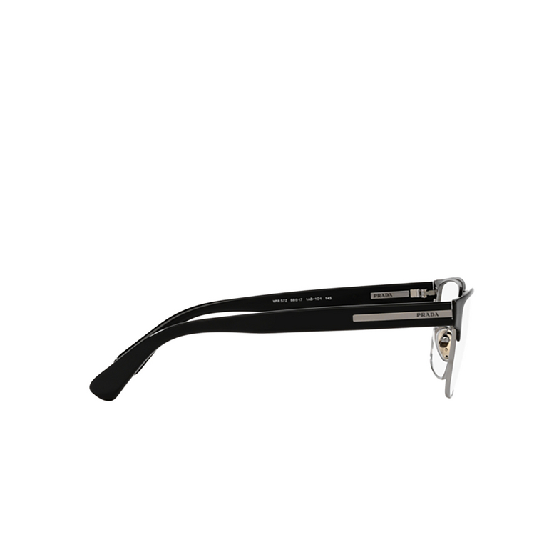 Prada PR 57ZV Eyeglasses 1AB1O1 black - 3/4