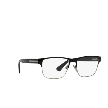 Prada PR 57ZV Eyeglasses 1BO1O1 matte black - three-quarters view