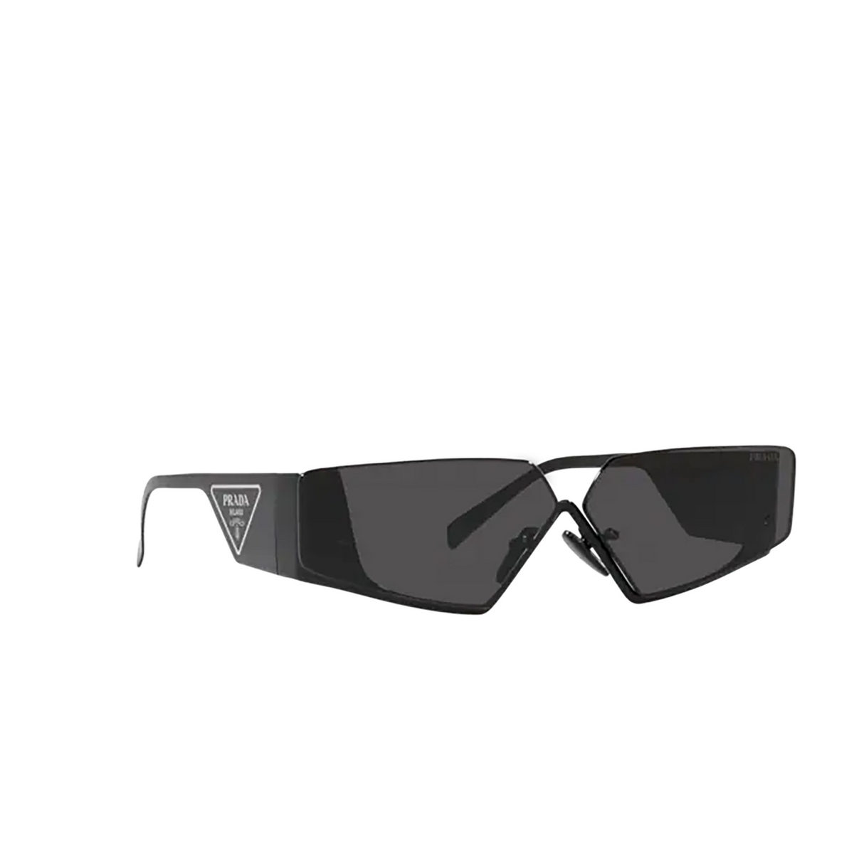 Prada PR 58ZS Sunglasses 1AB06L Black - three-quarters view