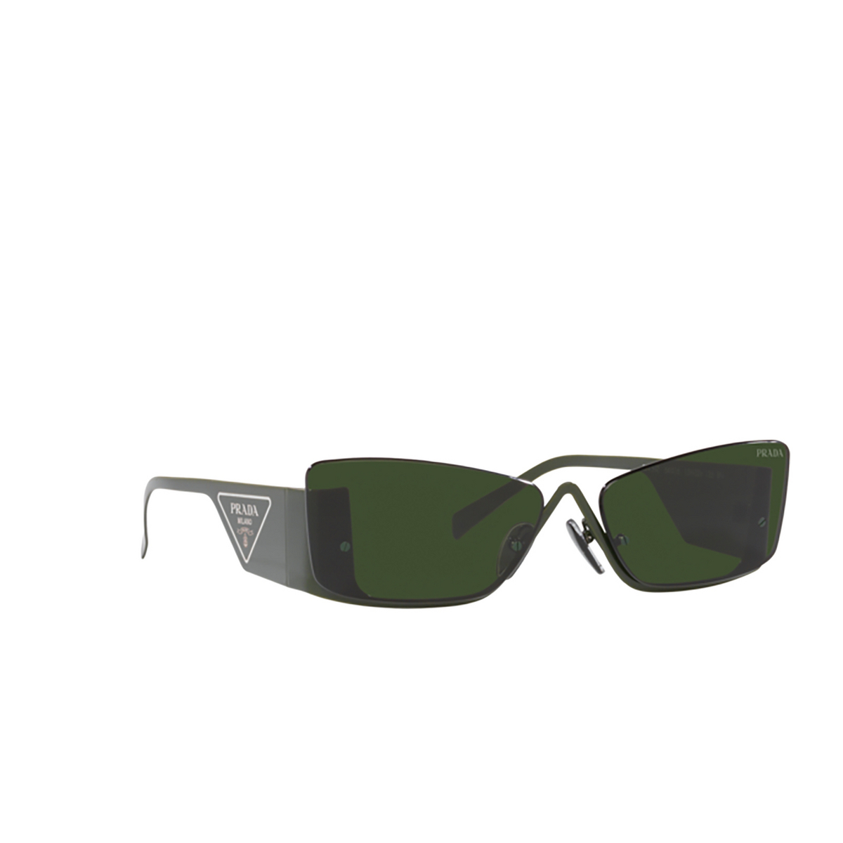 Prada PR 59ZS Sunglasses 13H02V Military - three-quarters view
