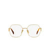 Prada PR 59ZV Eyeglasses 5AK1O1 gold - product thumbnail 1/4