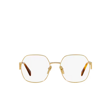 Prada PR 59ZV Eyeglasses 5ak1o1 gold - front view