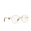 Prada PR 59ZV Eyeglasses 5AK1O1 gold - product thumbnail 2/4