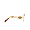 Prada PR 59ZV Eyeglasses 5AK1O1 gold - product thumbnail 3/4