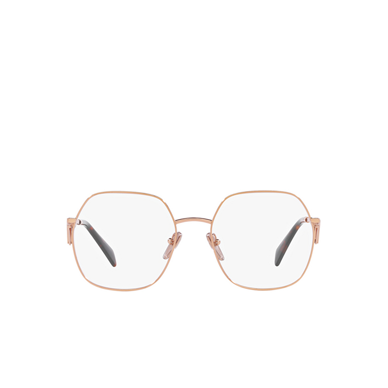Prada PR 59ZV Eyeglasses SVF1O1 pink gold - 1/4