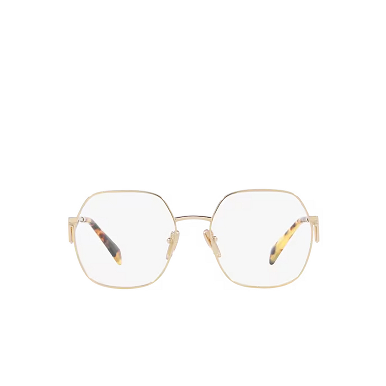 Prada PR 59ZV Eyeglasses ZVN1O1 pale gold - 1/4