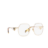 Prada PR 59ZV Eyeglasses ZVN1O1 pale gold - product thumbnail 2/4