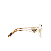 Prada PR 59ZV Eyeglasses ZVN1O1 pale gold - product thumbnail 3/4