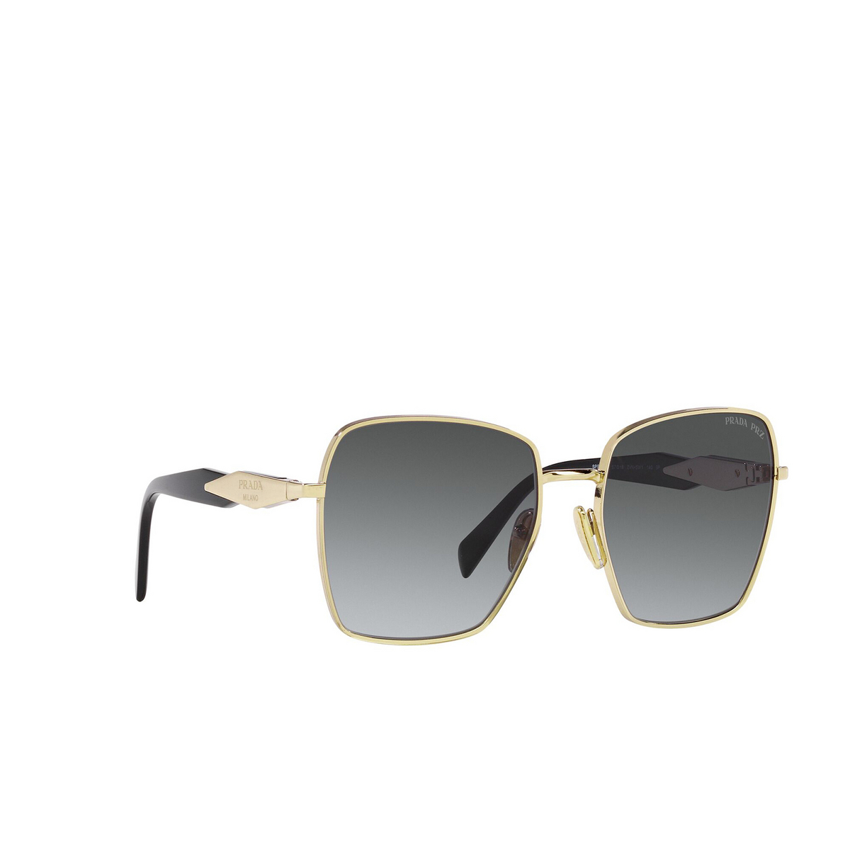 Prada PR 64ZS Sunglasses ZVN5W1 Pale Gold - three-quarters view