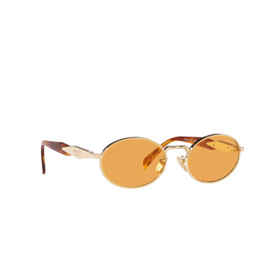 Prada PR 65ZS Sunglasses ZVN02Z pale gold - three-quarters view