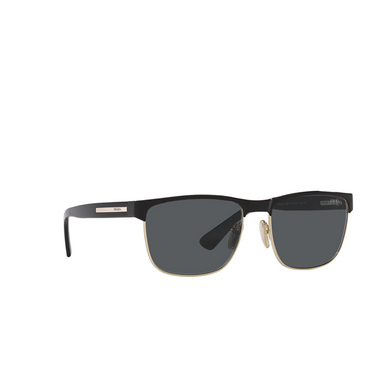 Prada PR 66ZS Sonnenbrillen AAV07T black / pale gold - Dreiviertelansicht