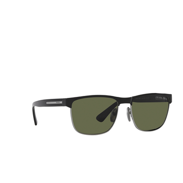 Prada PR 66ZS Sunglasses ydc03r black / gunmetal - three-quarters view