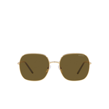 Prada PR 67XS Sunglasses zvn01t pale gold - front view