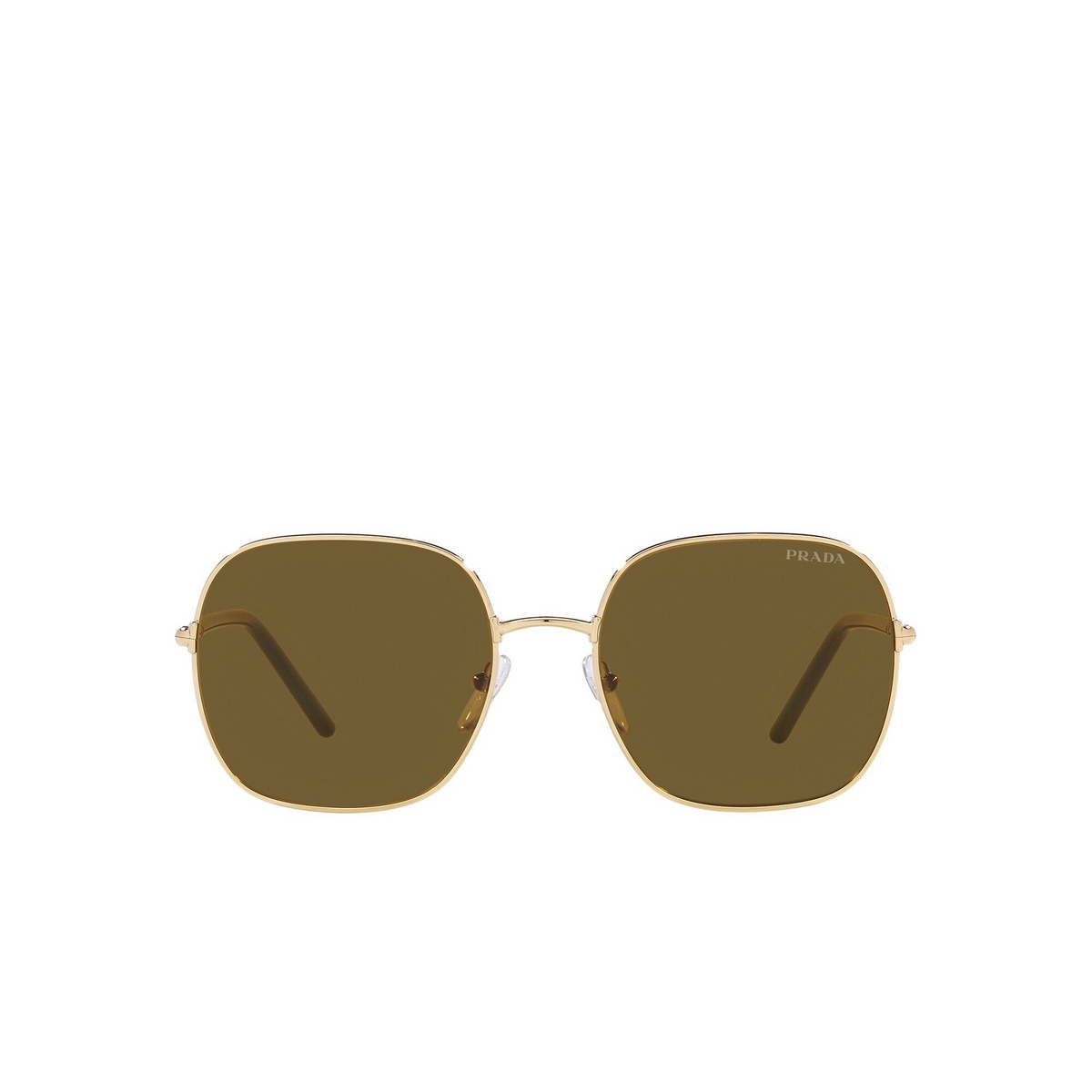Prada PR 67XS Sunglasses ZVN01T Pale Gold - front view