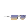 Prada PR 68ZS Sunglasses 1BC06Z silver - product thumbnail 2/4
