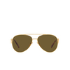 Prada PR 73ZS Sunglasses 5AK01T gold - product thumbnail 1/4