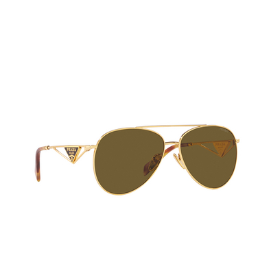 Prada PR 73ZS Sunglasses 5ak01t gold - three-quarters view
