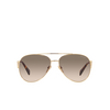 Prada PR 73ZS Sunglasses ZVN3D0 pale gold - product thumbnail 1/4
