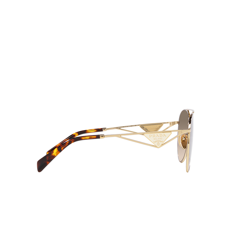Prada PR 73ZS Sunglasses ZVN3D0 pale gold - 3/4