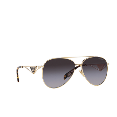 Prada PR 73ZS Sunglasses zvn5d1 pale gold - three-quarters view