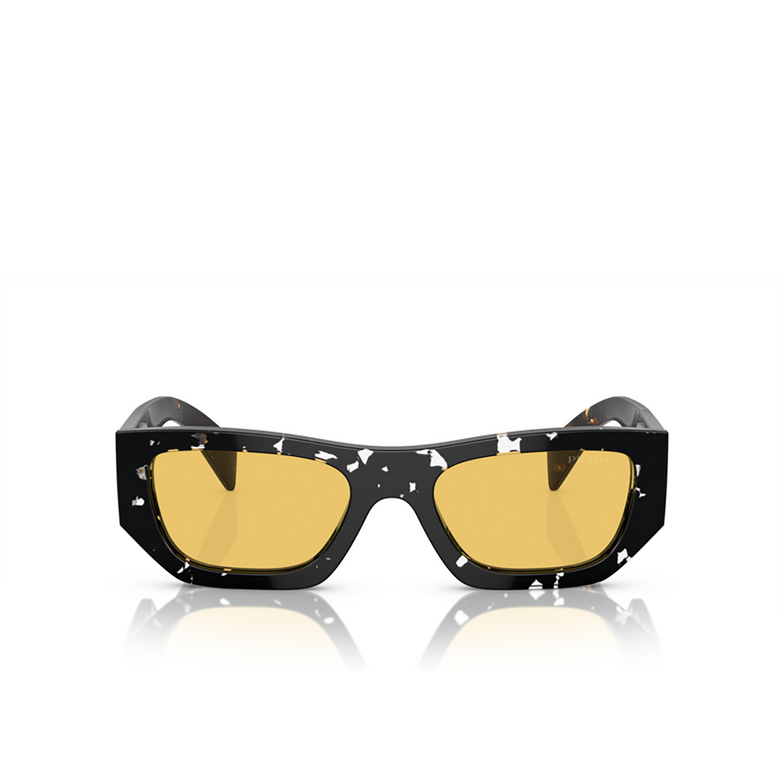 Prada PR A01S Sunglasses 15O10C havana black transparent - 1/4