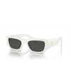 Prada PR A01S Sunglasses 17K08Z white - product thumbnail 2/4