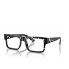 Prada PR A01V Eyeglasses 15O1O1 havana black transparent - product thumbnail 2/4