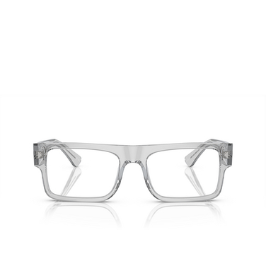 Prada PR A01V Eyeglasses 17P1O1 transparent grey - front view