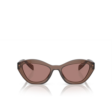 Gafas de sol Prada PR A02S 17O60B brown transparent - Vista delantera