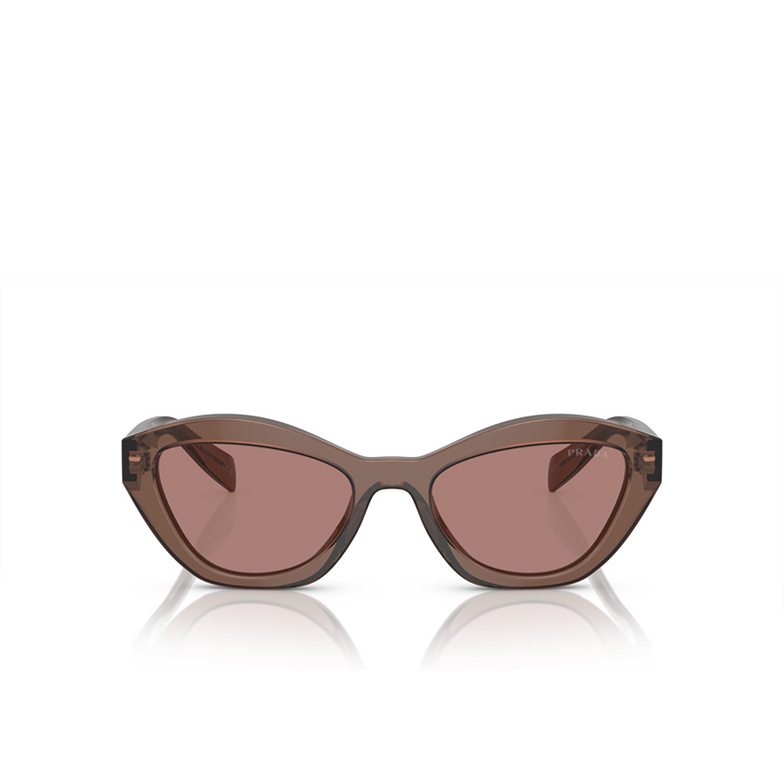 Prada PR A02S Sunglasses 17O60B brown transparent - 1/4