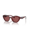 Prada PR A02S Sunglasses 18O80B red transparent - product thumbnail 2/4