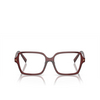 Prada PR A02V Eyeglasses 16P1O1 transparent red - product thumbnail 1/4