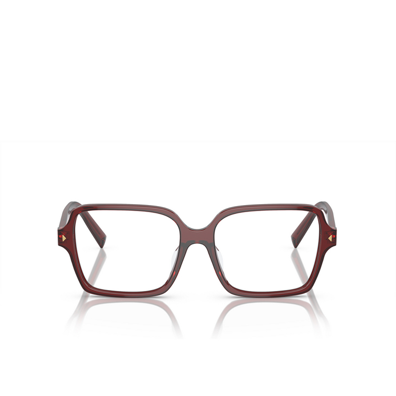 Prada PR A02V Eyeglasses 16P1O1 transparent red - 1/4