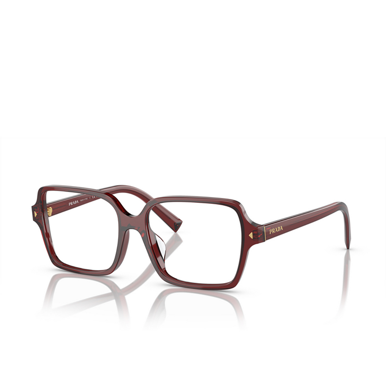 Prada PR A02V Eyeglasses 16P1O1 transparent red - 2/4