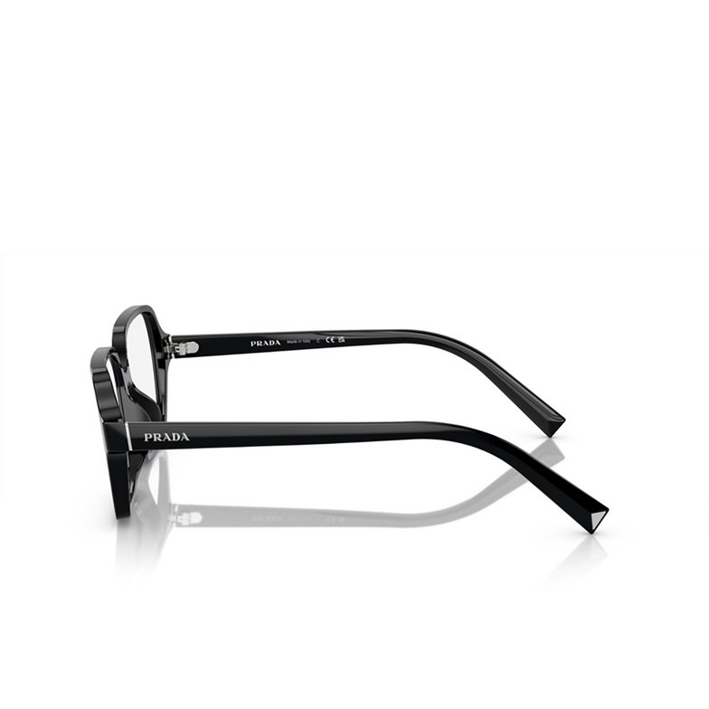 Prada PR A02V Eyeglasses 1AB1O1 black - 3/4