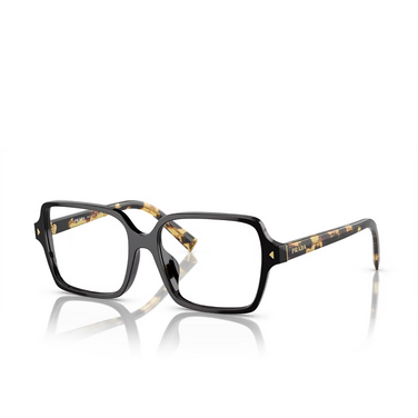 Prada PR A02V Eyeglasses 3891O1 black - three-quarters view